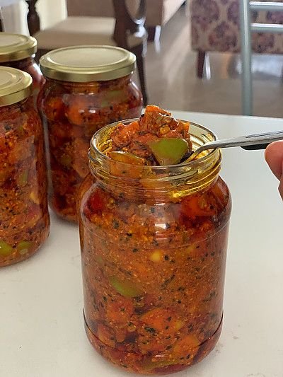 Mango Pickle with Garlic